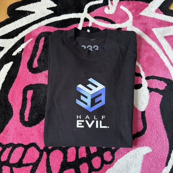 Half Evil 333 Cube Tee (GameCube Graphic) – Black – Size Large – Brand New - Picture 1 of 4